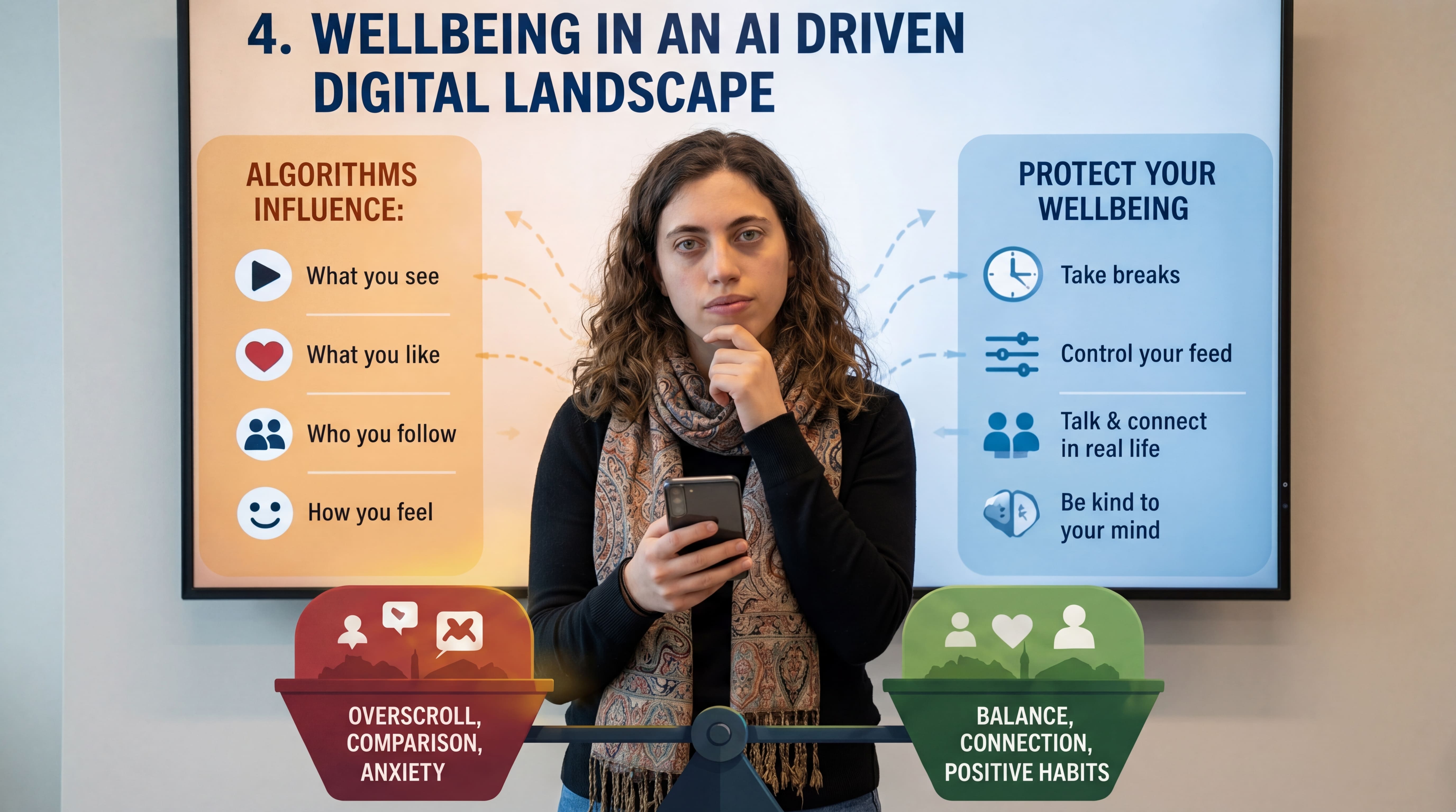 Wellbeing in an AI Driven Digital Landscape
